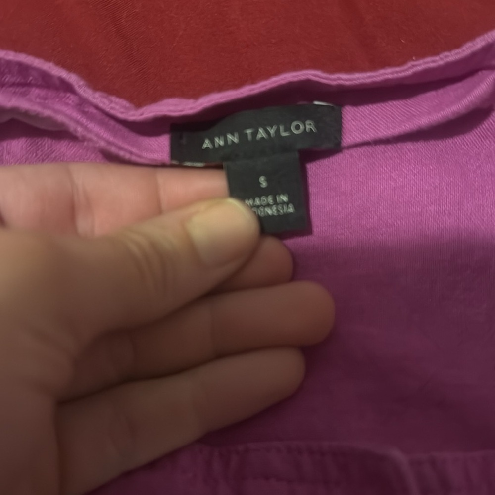 🌸 Ann Taylor Fuchsia Tank Blouse | Size Small - Picture 2 of 9